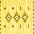 thumbnail image 1 of Ahgly Company Indoor Square Solid Yellow Modern Area Rugs, 6' Square, 1 of 4