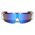 thumbnail image 2 of Men USA Patriotic Sport Wrap Around Sunglasses Cycling Volleyball Baseball Sport Mirror 100% UV Protection, 2 of 2
