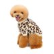 thumbnail image 4 of Ropa para mascotas, ropa gruesa para perros con estampado de leopardo, conjunto de ropa de lana para perros de 2 piezas, blanco, marrón, L, 4 of 5