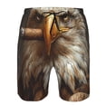 thumbnail image 3 of Salouo Funny Bald Eagle Pattern Swim Trunks for Men,Men's Hawaiian Bathing Suit Swimsuits Quick Dry Swimming Board Shorts Beach Shorts with Pockets-Large, 3 of 6