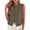 Khaki, variant on MOJOGO Women's Sleeveless Cardigan Crewneck Button-Down Knitted Tank Tops Breathable Layering Vest for Spring Summer S