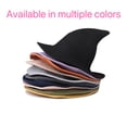 thumbnail image 5 of Deeceymbur Breathable Foldable Wizard Hat with Curved Tip Summer Halloween Party Cosplay Magical Hat 22.1-22.8in, 5 of 5