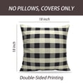 thumbnail image 2 of LALILO Throw Pillow Covers Black And White Buffalo Plaid Check Art Cushion Cover 18" x 18", 2646 Pack, 2 of 6