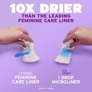 Poise Microliners Incontinence Panty Liners, 1 Drop, Extra Coverage, 80 Count