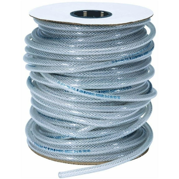Anderson Barrows Vinyl Tubing Braided - 1" ID, 1" OD, 50' Length, Clear