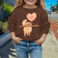 thumbnail image 2 of Valentines Day Outfit Toddler Girl Crewneck Sweatshirt Lover Themed Letter Print Long Sleeve Pullover Boys Pullover for Toddler 4-5 Years, 2 of 4