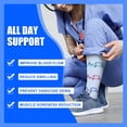 thumbnail image 4 of 4 Pairs Copper Compression Socks for Women & Men Circulation 15-20 mmhg - Better Blood Flow, Swelling, Best Support for Medical, Running, Nursing, 4 of 6