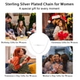 thumbnail image 6 of LUNVKY S925 Sterling Silver Plated Chains for Women Girls 1.5mm/2mm Cuban Curb Link Non-tarnish Necklace Birthday Jewelry Gifts Teen Her Kids Age Ideas 16/18/20/22 Inch, 6 of 6