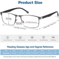 thumbnail image 4 of 3pcs Reading Glasses Men, Metal Blue Light Blocking Readers, Spring Hinge Computer Eyeglasses, Metal Frame, 4 of 6