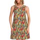 thumbnail image 1 of Easygdp Funny Owl Bird para Vestido Transpirable de Mujer, Vestido Suelto de Manga Corta con Pliegues y Bolsillos para el Verano, 1 of 7