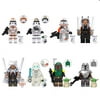 8 Pcs Space Wars Action Figures Mandalorian Clone Troopers Figures Building Blocks Toys Set Birthday Gift for Kids and Fans