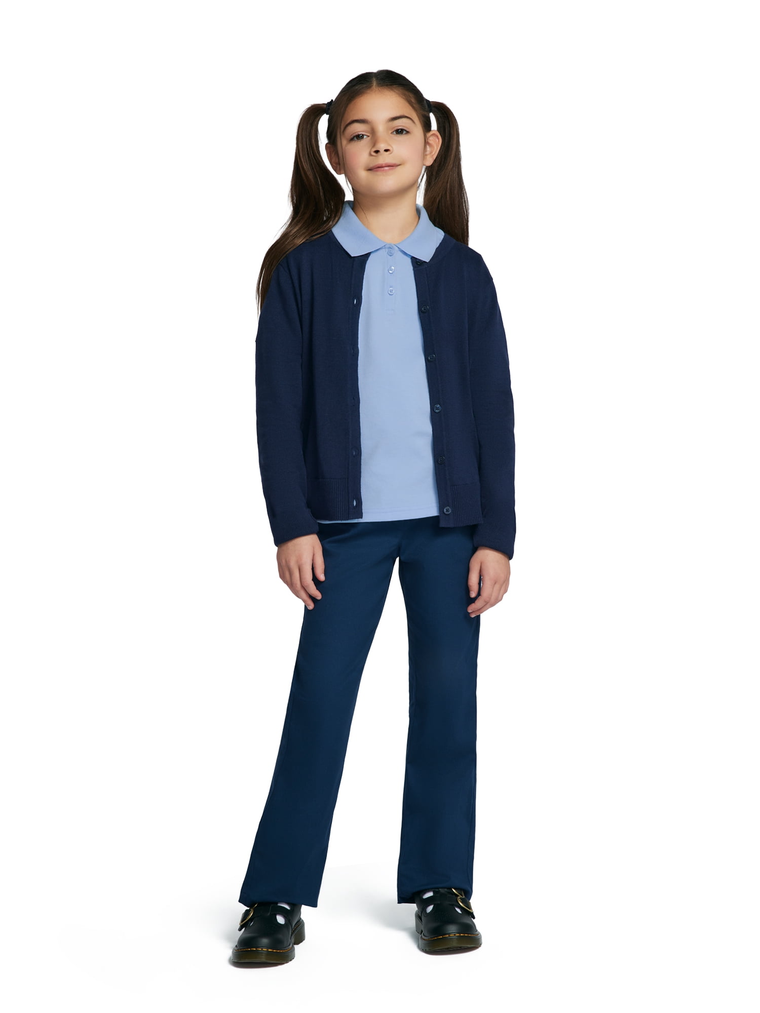 Wonder Nation Girls School Uniform Pull-On Pants Sizes 4-16 Plus