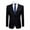 Black, variant on Cloudstyle Men's Slim Fit 1 Button Suit Blazer Jacket Casual Party Sport Coat
