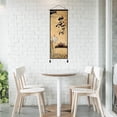 thumbnail image 5 of Jiibva Chinese Scroll Painting Zen Wall Hanging Painting Retro Wall Decoration for Living Room Bedroom Office Home Accessory, 5 of 7
