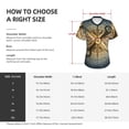 thumbnail image 4 of Vsdgher Vintage Compass Women Shirts V Neck Short Sleeve Tops T-Shirt Basic Tees, S to 3XLMedium, 4 of 5