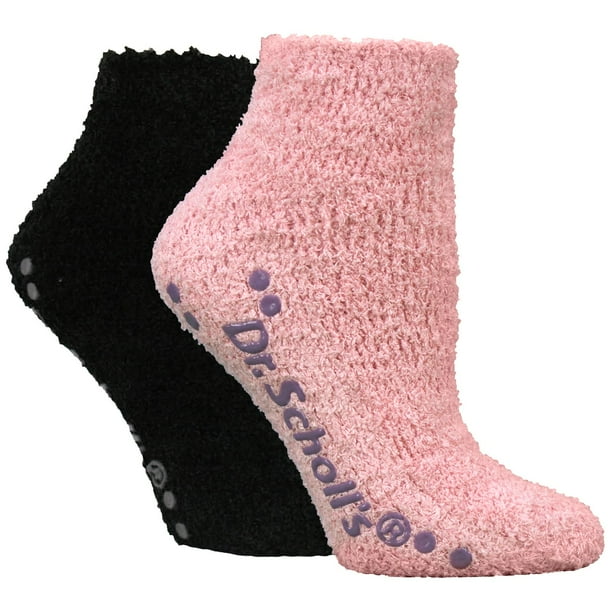 Dr. Scholl's Women's lowcut spa socks with grippers 2pack Walmart