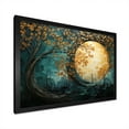 thumbnail image 3 of Designart "Forest Of Golden Emerald I" Abstract Spirals Picture Framed Canvas Art Print, 3 of 5