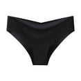 thumbnail image 3 of Bigersell Woman Underwear Cotton Clearance Seamless Underwear Women Thong Bikini Panty Style P-918 Spandex Thong Panties Lace Thongs Ladies Briefs High Waist Women's Bikini Panties Black L, 3 of 3