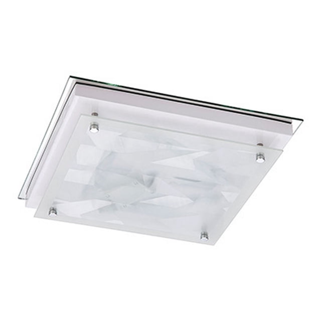 lámpara de techo constanza led 30 x 30 x 6 cm blanco