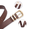 thumbnail image 5 of Fianmy Women Leather Belt with Gold Buckle, Fashion Ladies Leather Waist Belts for Pants Jeans Dress, 5 of 8