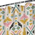 thumbnail image 3 of Multicolor Ethnic Geometric Pattern Shower Curtain 72"x72" ,Bathroom Decorative Shower Curtains Set with 12 Hooks,Modern Waterproof Washable Shower Curtain, 3 of 6