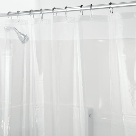 iDesign Clear PEVA Shower Liner, 72" x 84"