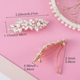 thumbnail image 3 of 2 PCS Wedding Crystal Hair Clips Vintage Pearl Hairpiece Clips Pearl Rhinestone Hair Barrette Gold Crystal Pearl Hairclips Decorative, 3 of 8