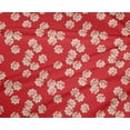 thumbnail image 4 of oneOone Cotton Poplin Red Fabric Florals Craft Projects Decor Fabric Printed By The Yard 42 Inch Wide, 4 of 4