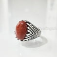 thumbnail image 2 of Natural Sunstone Mens Ring, Fire Sunstone Ring, Sunstone Ring, Silver Jewelry, 925 Silver Ring, Gift, Heavy Mens Ring, Arabic Design, Ottoman Style Ring, Christmas, Turkey Mens Signet Ring, 2 of 8