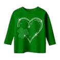 thumbnail image 3 of Kiijoy Girls St. Patrick's Day T-Shirt 3/4 Sleeve Crewneck T Shirt, Sizes 8-9, 3 of 3