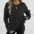thumbnail image 2 of Fewfanhot Fall Sweaters Women Oversized Sweaters Fuzzy Chunky Warm Pullover Sweater, 2 of 8