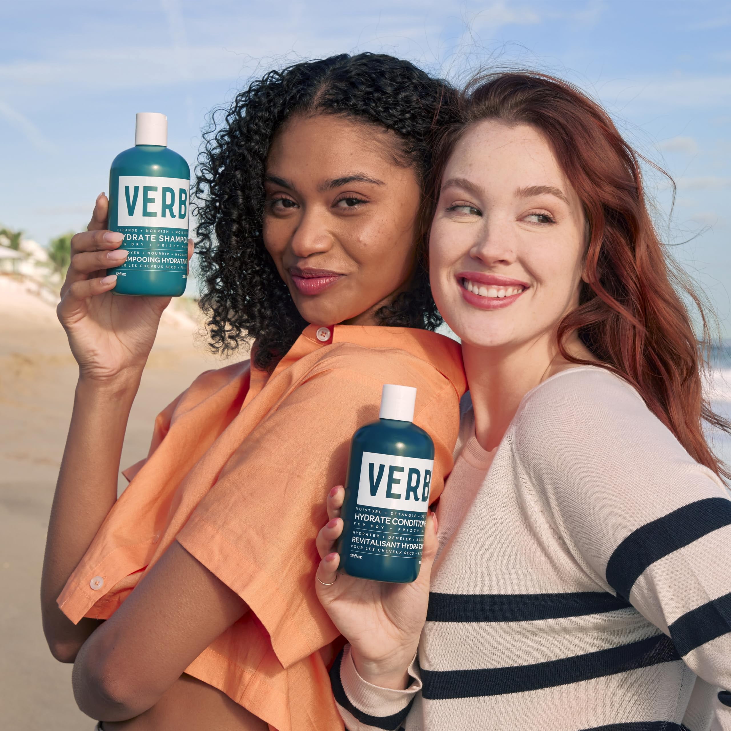 VERB Hydrate Shampoo Cleanses Dry and Frizzy Hair to Reduce Frizz  12 oz