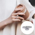 thumbnail image 1 of Anillo de Boda para Mujeres Anillo de Boda Redondo Anillo Par Set, 1 of 8