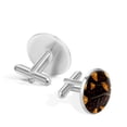 thumbnail image 3 of Broom Men's Stainless Steel Cufflink Set for Dress Shirts, Made of Stainless Steel, Ideal for Formal Events and Business Meetings, 3 of 6