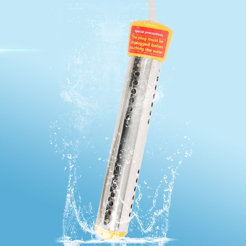 LYUMO Household 1500W Immersion Electric Water Heater Heating Rod 1.5m US Plug 110V Yellow,Water Heater,Immersion Water Heater