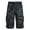 Black—2025 Summer Savings, variant on BADHUB Mens Big & Tall Cargo Shorts Elastic Waist Hiking Outdoor Shorts Ripstop Cotton Knee Lenght Workout Shorts with Pocket Black L