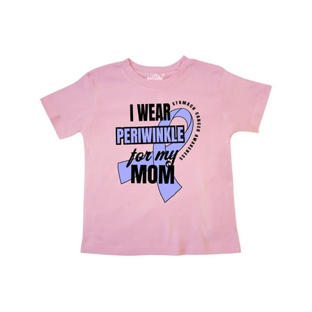 

Inktastic I Wear Periwinkle For My Mom Stomach Cancer Awareness Gift Toddler Boy or Toddler Girl T-Shirt