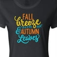thumbnail image 4 of Inktastic Thanksgiving Fall Breeze and Autumn Leaves Women's T-Shirt, 4 of 5