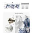 thumbnail image 5 of Flower Tulip Transparent Abstract Kitchen Valance Curtain Window Valance for Living Room Bedroom Tie Up Valance Curtain, 5 of 6