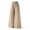 Khaki, variant on ZLBDYG Girls Cotton Linen Wide Leg Pants Flowy Palazzo Casual Dressy Pants Youth Summer Soft Baggy Paperbag Waist Gauze Trousers