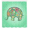 thumbnail image 3 of Ambesonne Floral Shower Curtain, with Flowers, 69"Wx84"L, Pale Blue Teal Red, 3 of 5