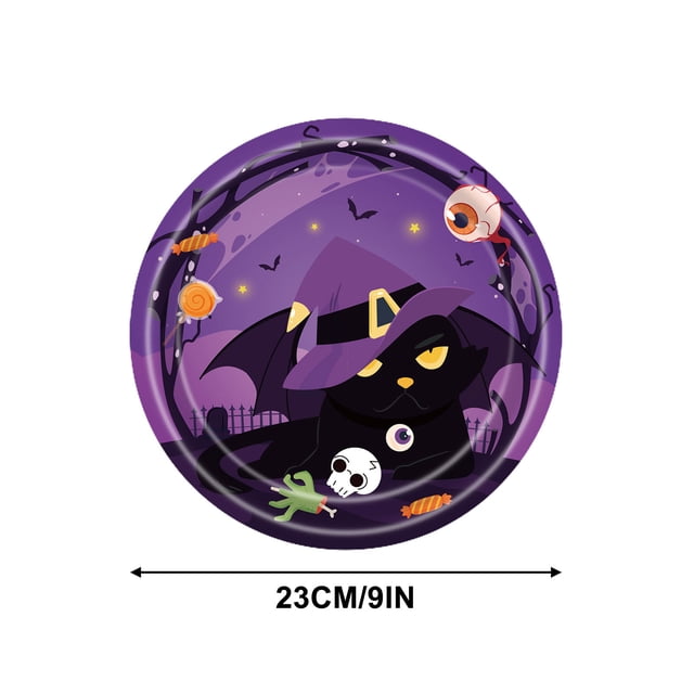 Yhmxh Halloween Decorations Halloween Party Tableware Set Disposable Scary Party Tablecloth Halloween Theme Party Halloween Party Supplies Halloween Gifts Thanksgiving Day Decorations