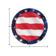 thumbnail image 6 of Patriotic American Flag Party Supplies Disposable Plates Napkins for Fourth of July Dessert Beverage Stars Stripes Supplies 16 Guests by Clear Above, 6 of 7