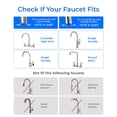 thumbnail image 4 of Waterdrop WD-FC-01 NSF Certified Basic Faucet Filter, 320-Gallon Carbon Fiber Faucet Filtration System, Tap Water Filter, Reduces 94.2% Chlorine, Bad Taste and Odor with One Filter, 4 of 9