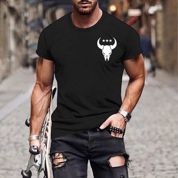 Tops para hombre, blusas y camisas de cuello redondo y manga corta para hombre, camisetas casuales de moda para hombre, blusas deportivas de cuello redondo y manga corta, blusas de poliéster para homb