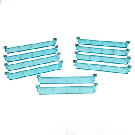 Lego Parts: City - Garage Bundle (10) Door Roller Sections without Handle (Service Pack 4218 - 10 Transparent Light