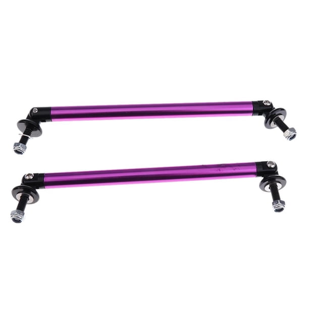 Barra de Soporte de Barra de Apoyo de Barra de Separación de Labios de Parachoques Delantero Ajustable 15CM 5.9 Pulgadas rojo Macarena Barra delantera del parachoques del coche