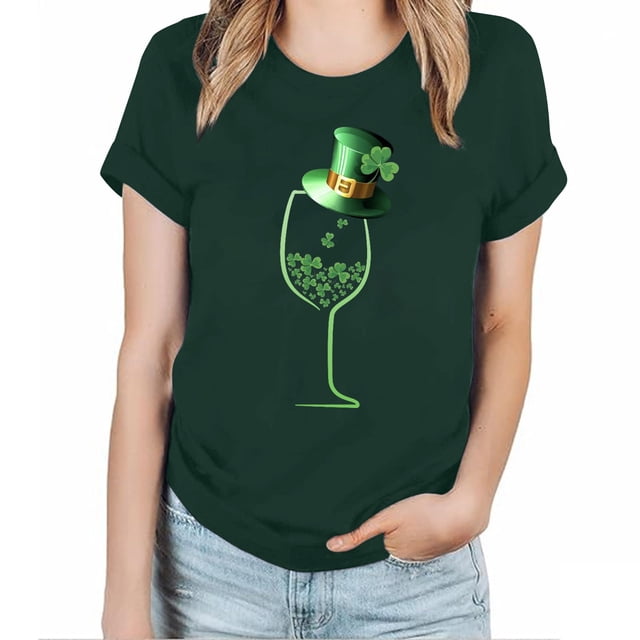 Fiudx Camisetas para Mujer Blusa Cómoda Elástica Informal Sólida de Manga Corta con Cuello Redondo para Mujer a La Moda