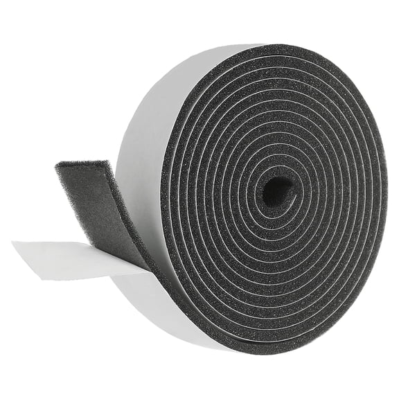 Weather Stripping Door Seal, 13/16" x 1/8" Adhesive Foam Tape Seal Soundproof Insulation Strips for Door Frame Window Gaps (6.5 Feet)