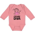 thumbnail image 3 of Inktastic Future Diva Baby Girl Singer Girls Long Sleeve Baby Bodysuit, 3 of 5